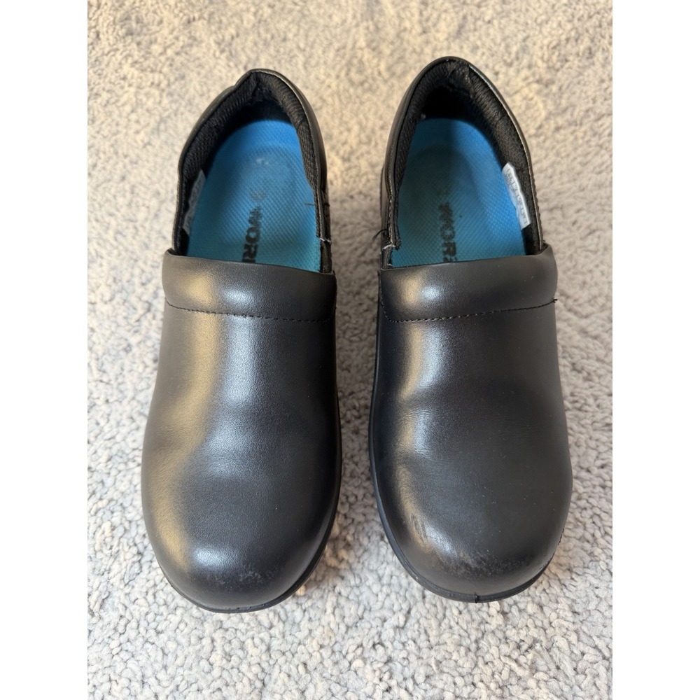 Dr. Scholl's Black Dynamo Clogs Slip Resistant Shoes Women's Size 6 Slip On